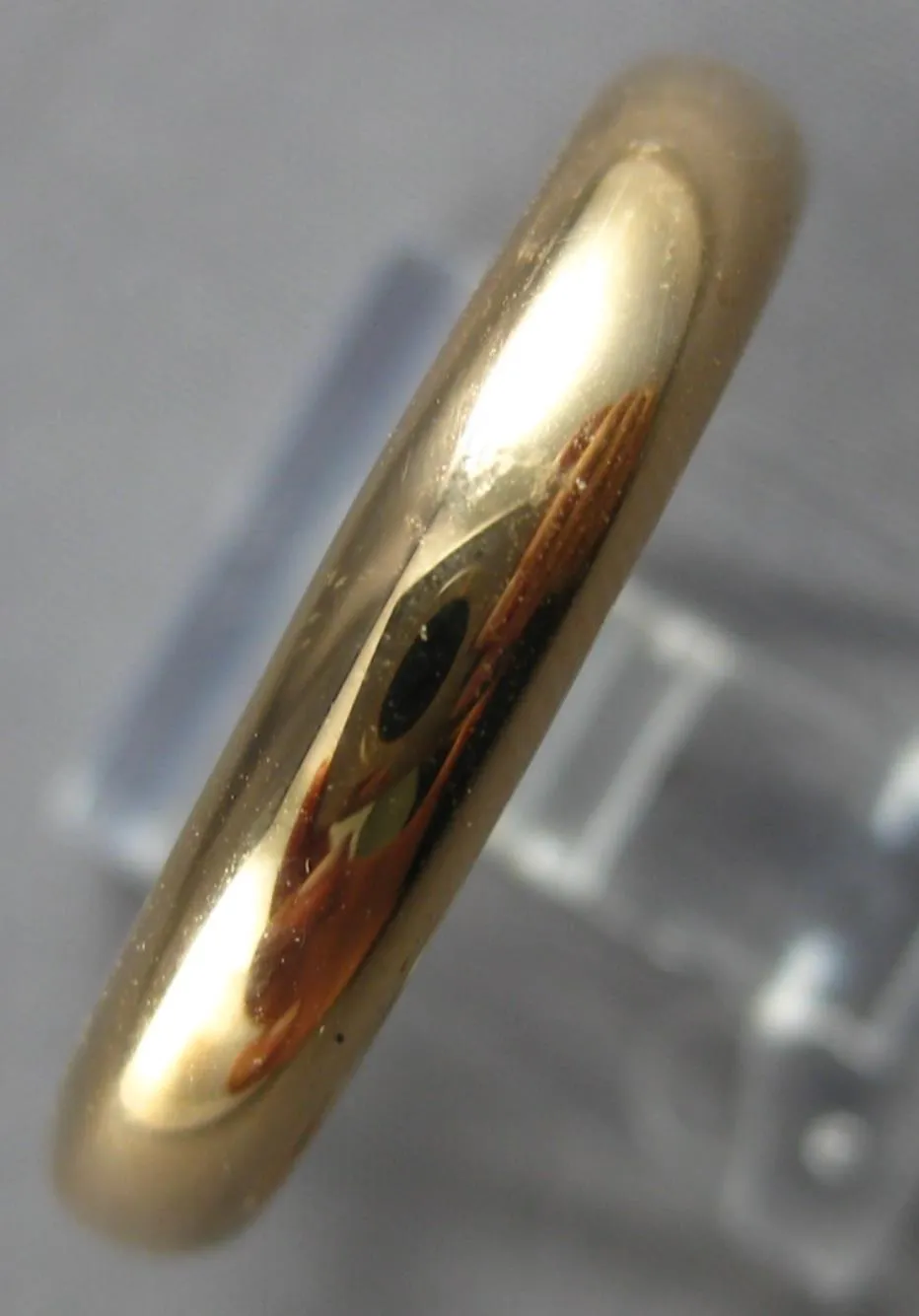 ESTATE 18K ROSE GOLD 3D CLASSIC SOLID 4MM MEN'S WEDDDING ANNIVERSARY RING #27848