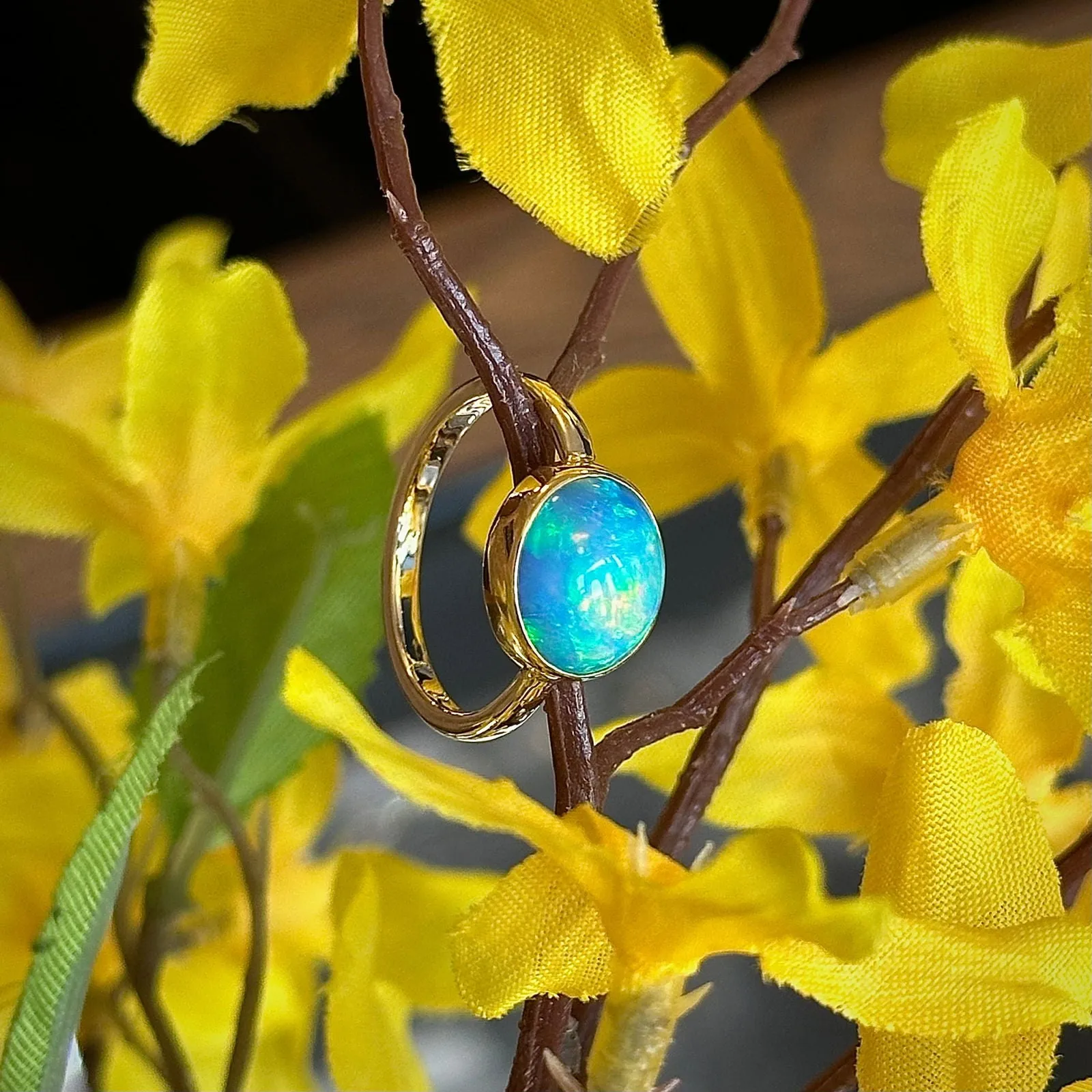 Ethiopian Opal Oval Ring