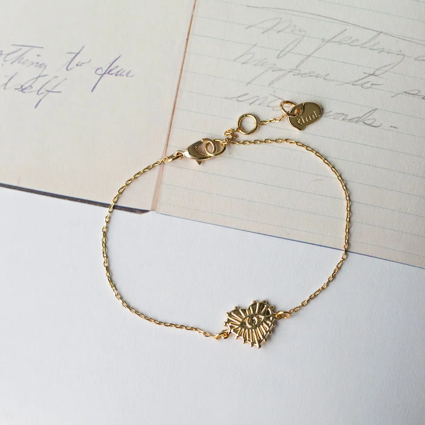 Evil Eye Heart Bracelet