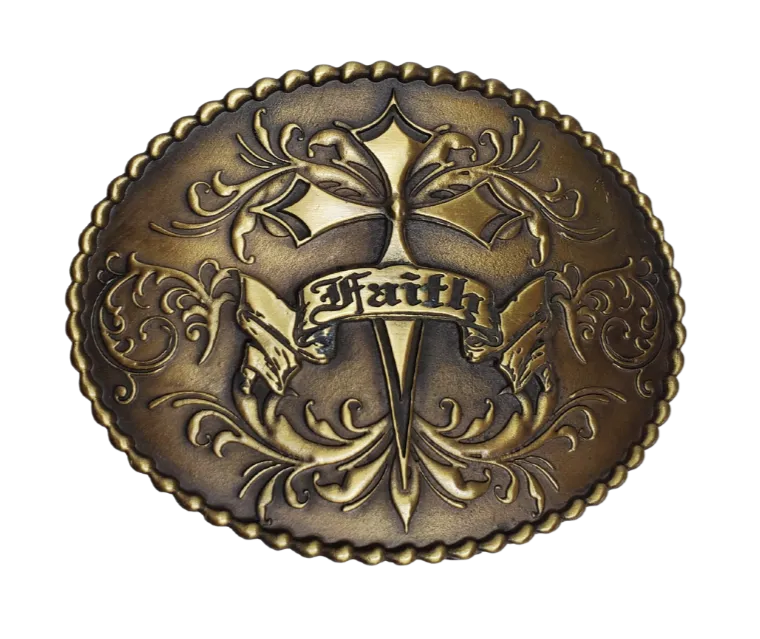 Faith Cross Belt Buckle
