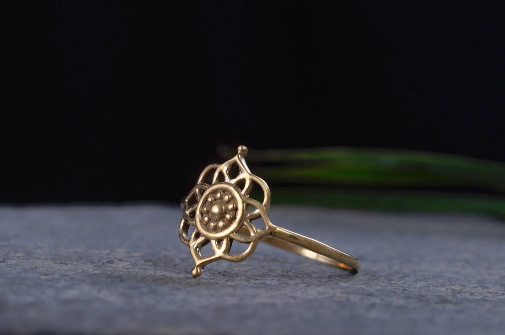 Filigraner Ring ~ MANDALA ~ Messing