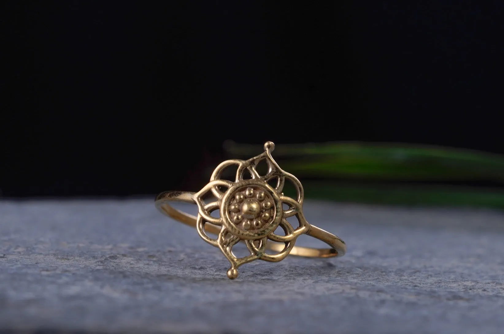 Filigraner Ring ~ MANDALA ~ Messing