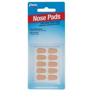 Flents Nose Pads Self-Stick Foam, Peach