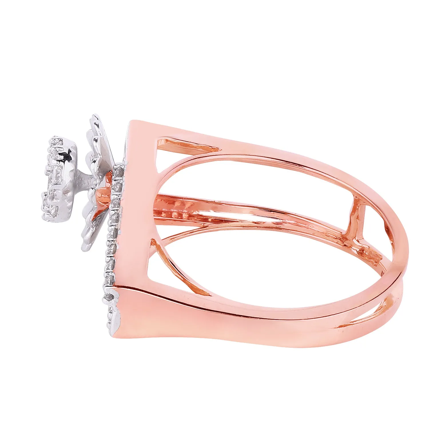 Floral Matrix Ring For Women : IJKLR-1344