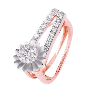 Floral Matrix Ring For Women : IJKLR-1344