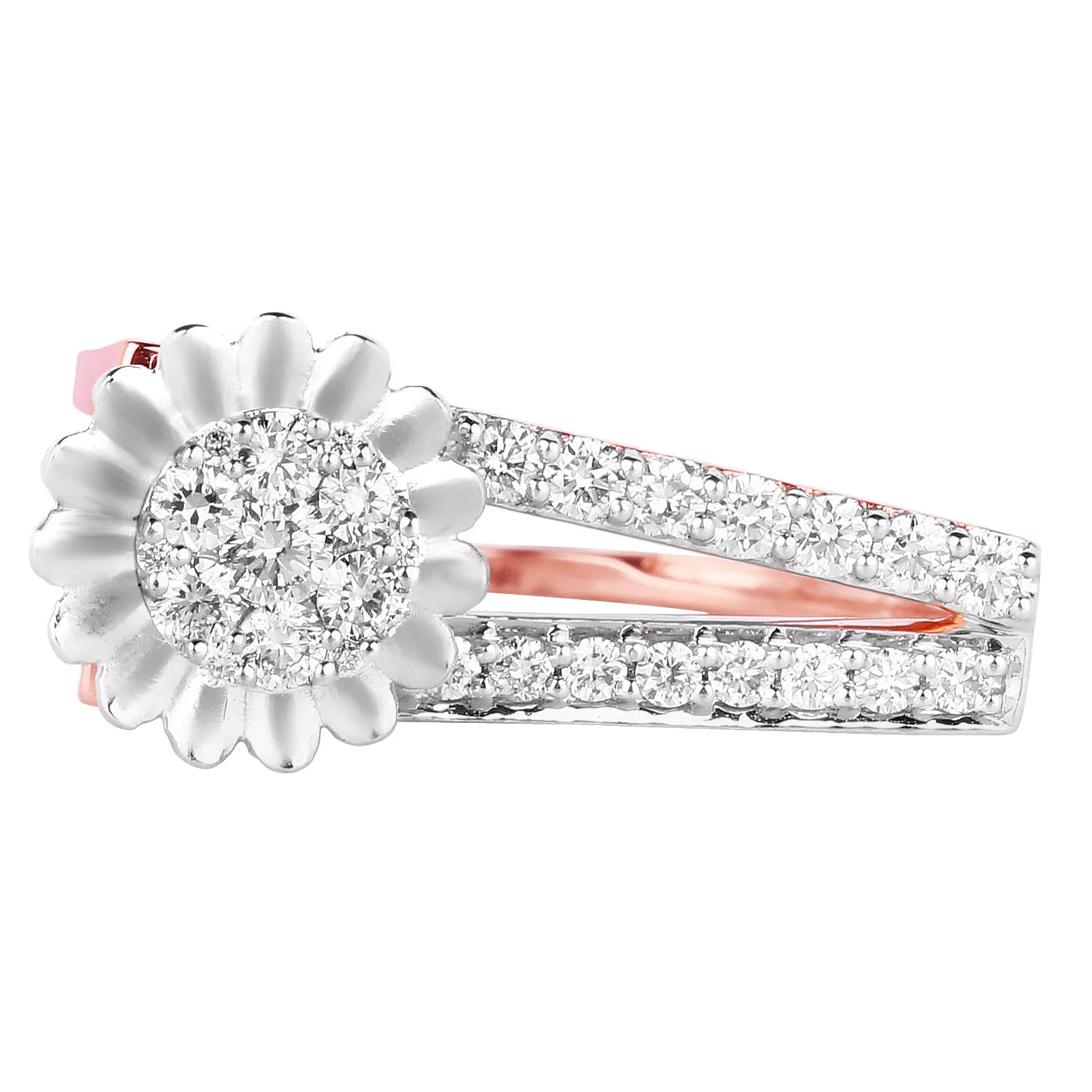 Floral Matrix Ring For Women : IJKLR-1344