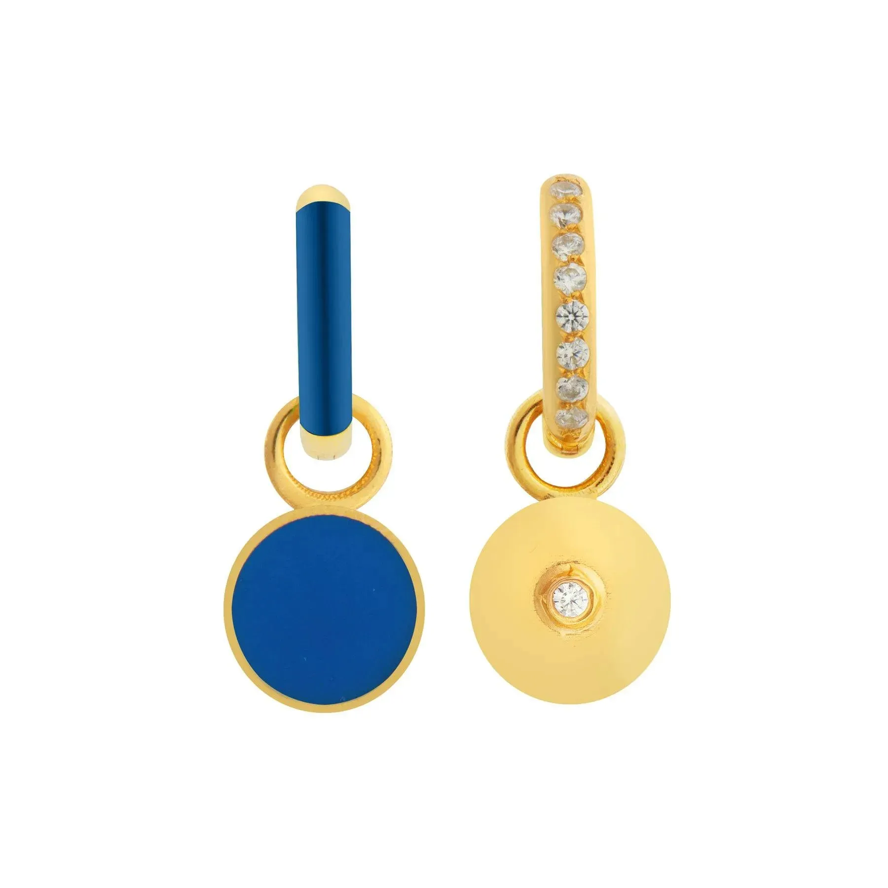 Four-In-One Blue Full Moon Hoops