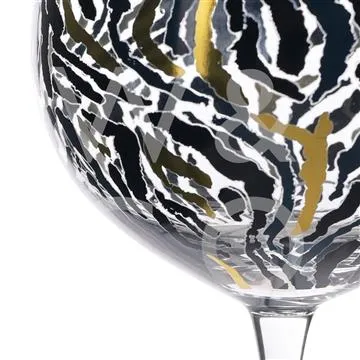 Frida Zebra Print Gin Glasses