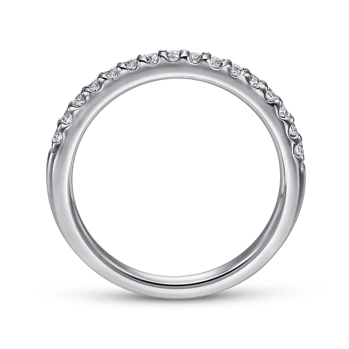 Gabriel & Co. "Ronan" Classic Shared Prong Diamond Wedding Band