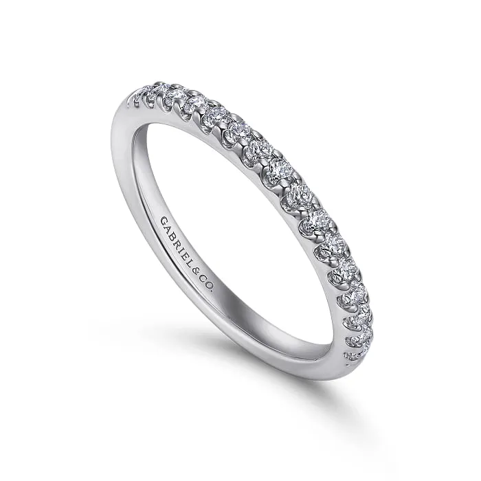 Gabriel & Co. "Ronan" Classic Shared Prong Diamond Wedding Band