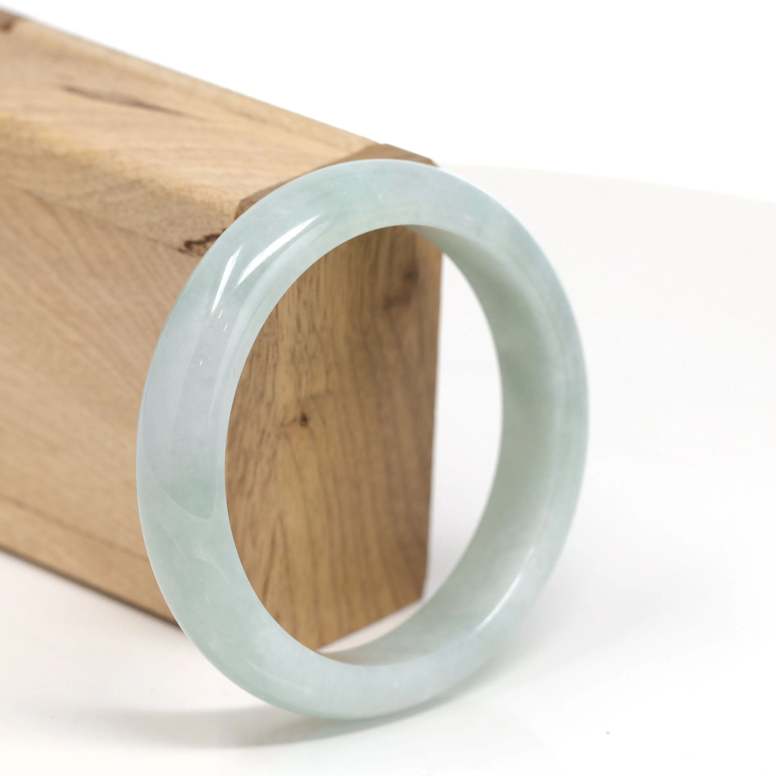Genuine Burmese Jadeite Jade Bangle Bracelet ( 59.15 mm )#T159