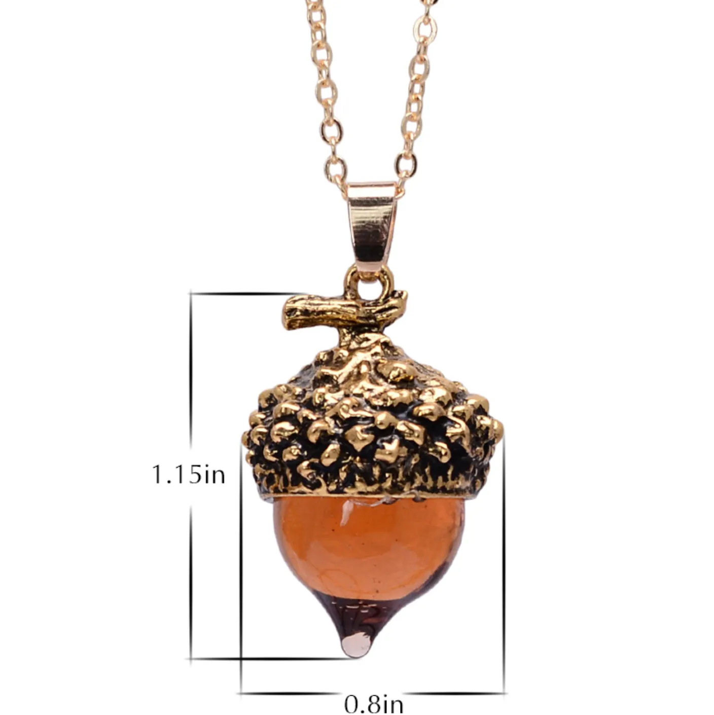 Gift of Wisdom Woodland Acorn Pendant Necklaces