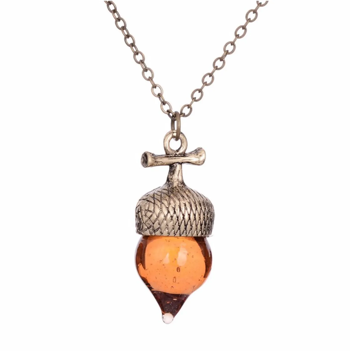 Gift of Wisdom Woodland Acorn Pendant Necklaces