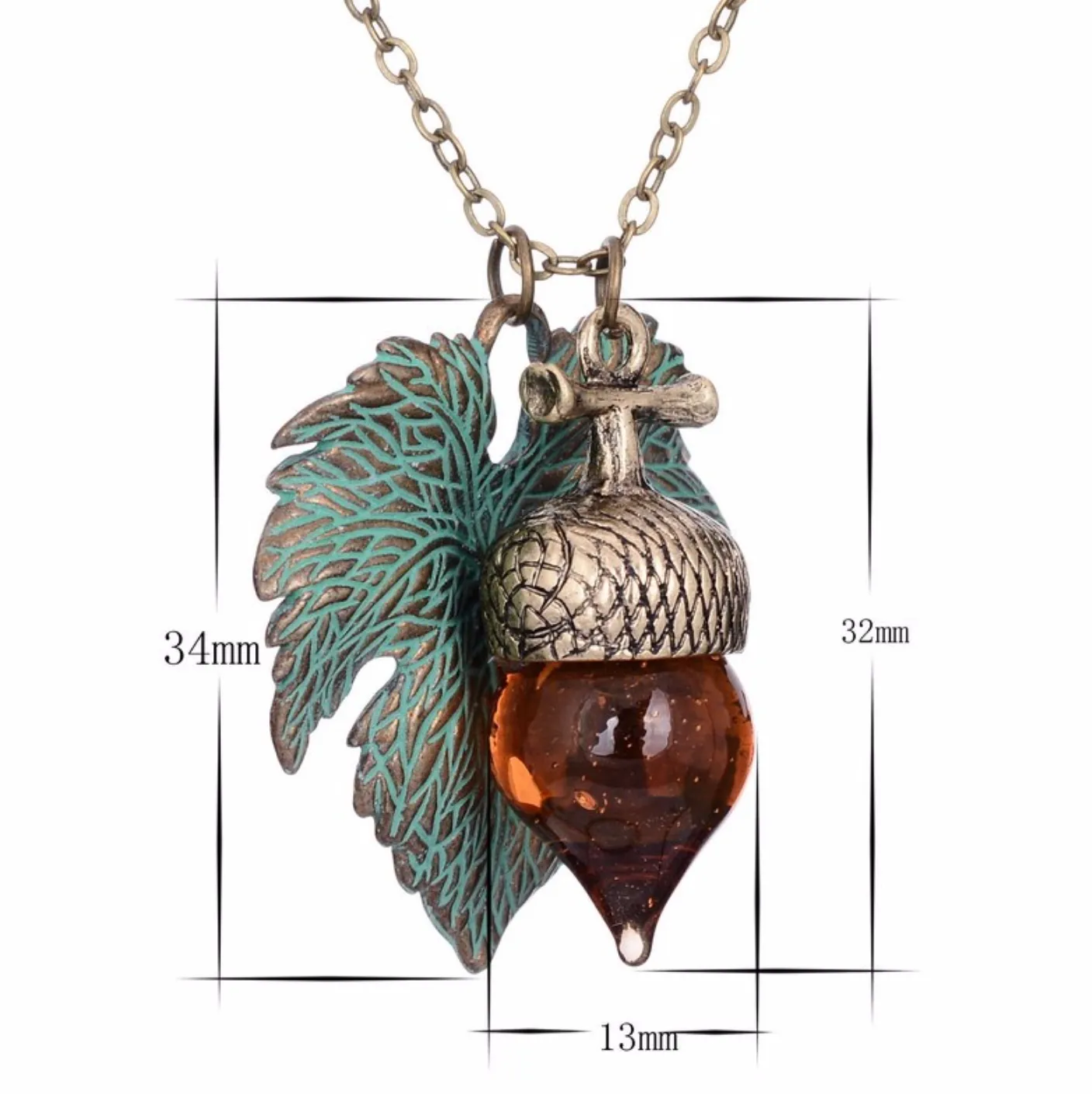 Gift of Wisdom Woodland Acorn Pendant Necklaces