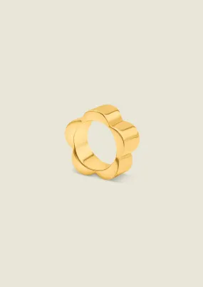 Gold Daisy Band Ring
