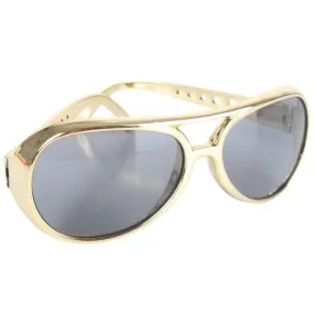 Gold Elvis Style Glasses