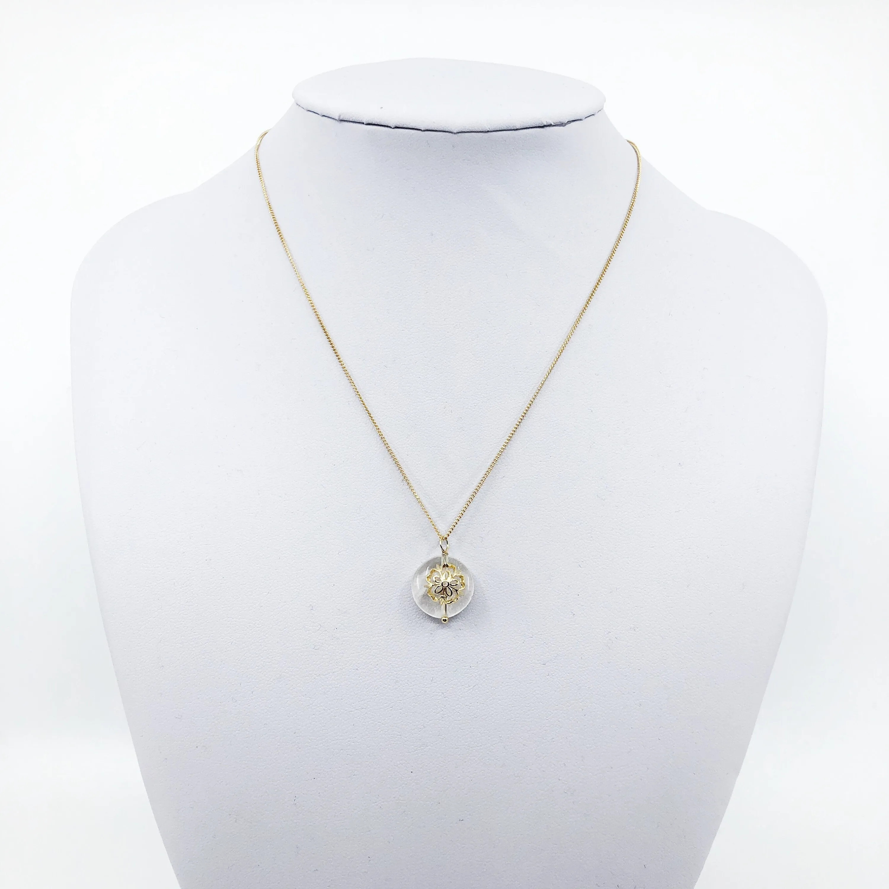 Gold Plum Blossom Tourmaline Necklace