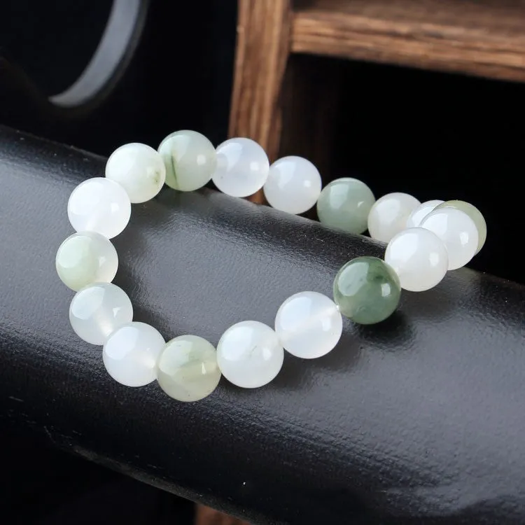 Gold Silk Jade Tianshan Cui Bracelet Necklace For Men And Women