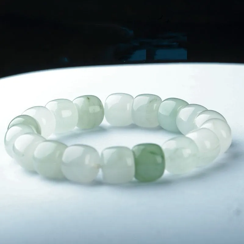Gold Silk Jade Tianshan Cui Bracelet Necklace For Men And Women