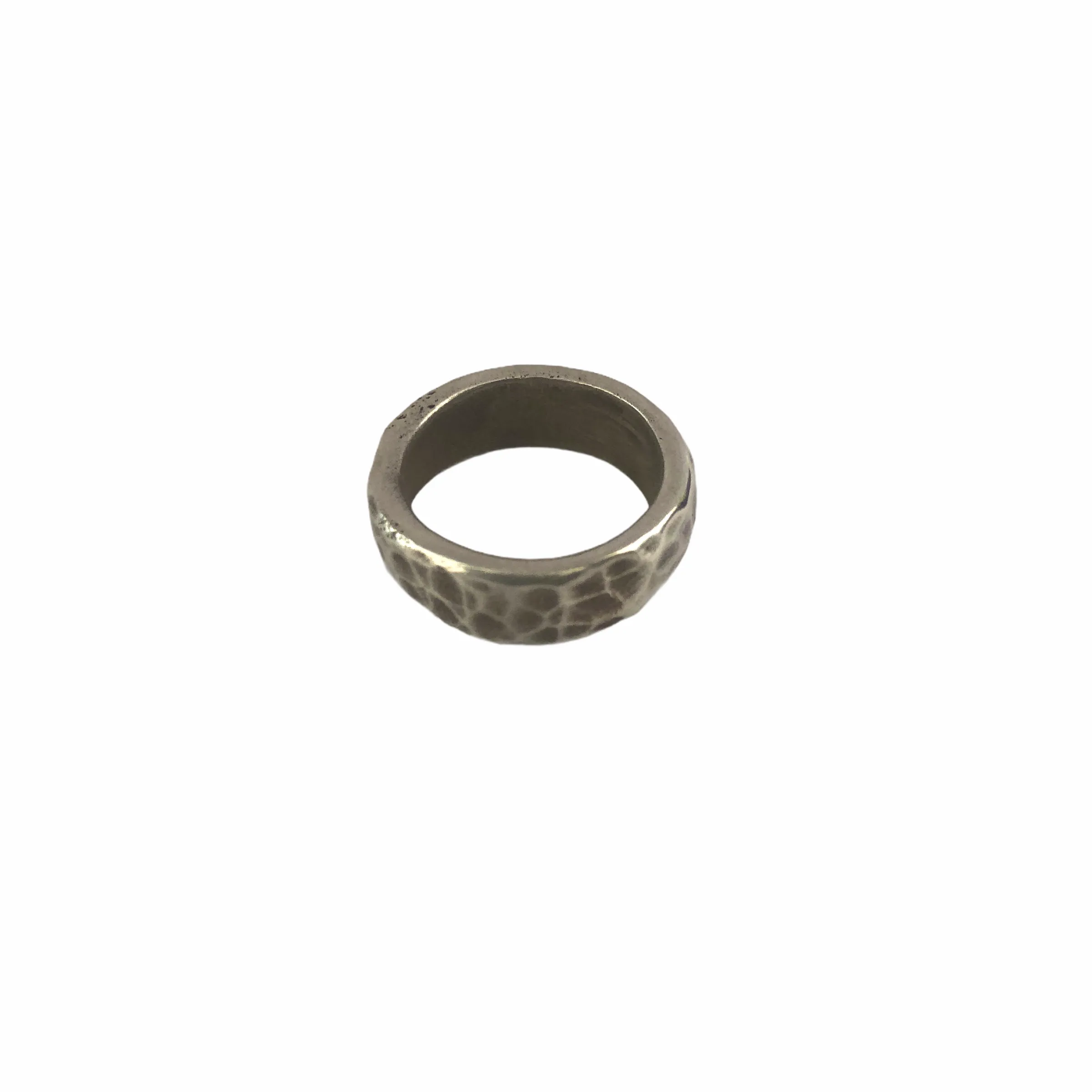 Hammered Silver Band