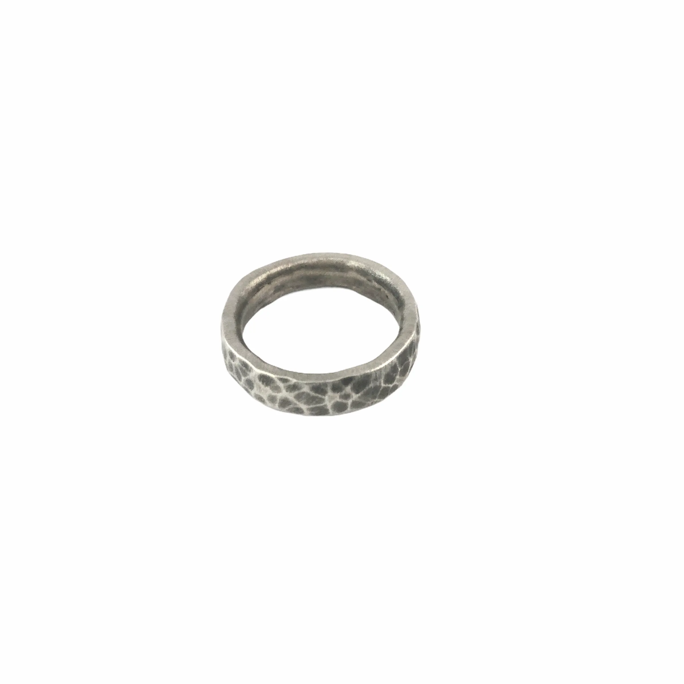 Hammered Silver Band