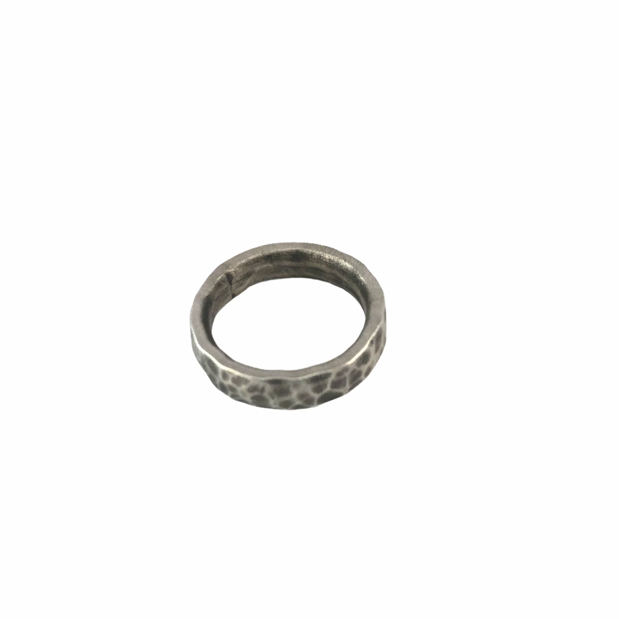 Hammered Silver Band