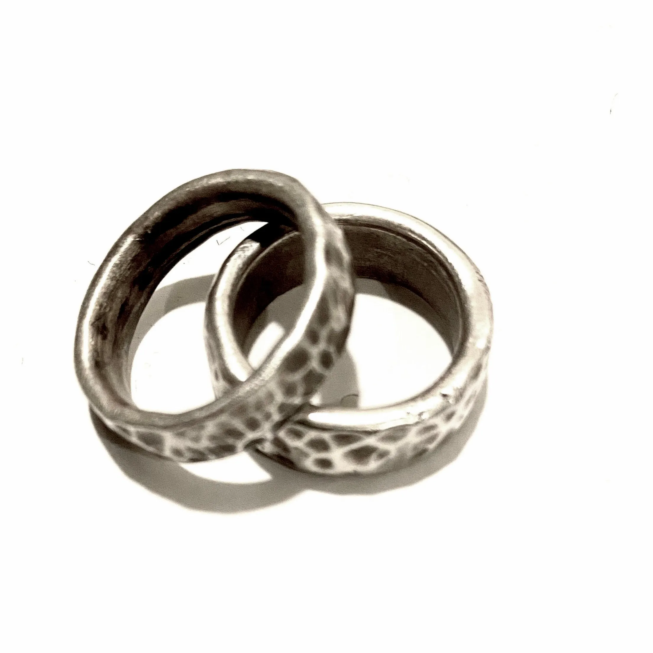 Hammered Silver Band