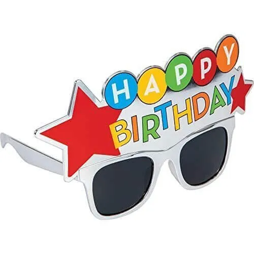 Happy Birthday Star Plastic Glasses