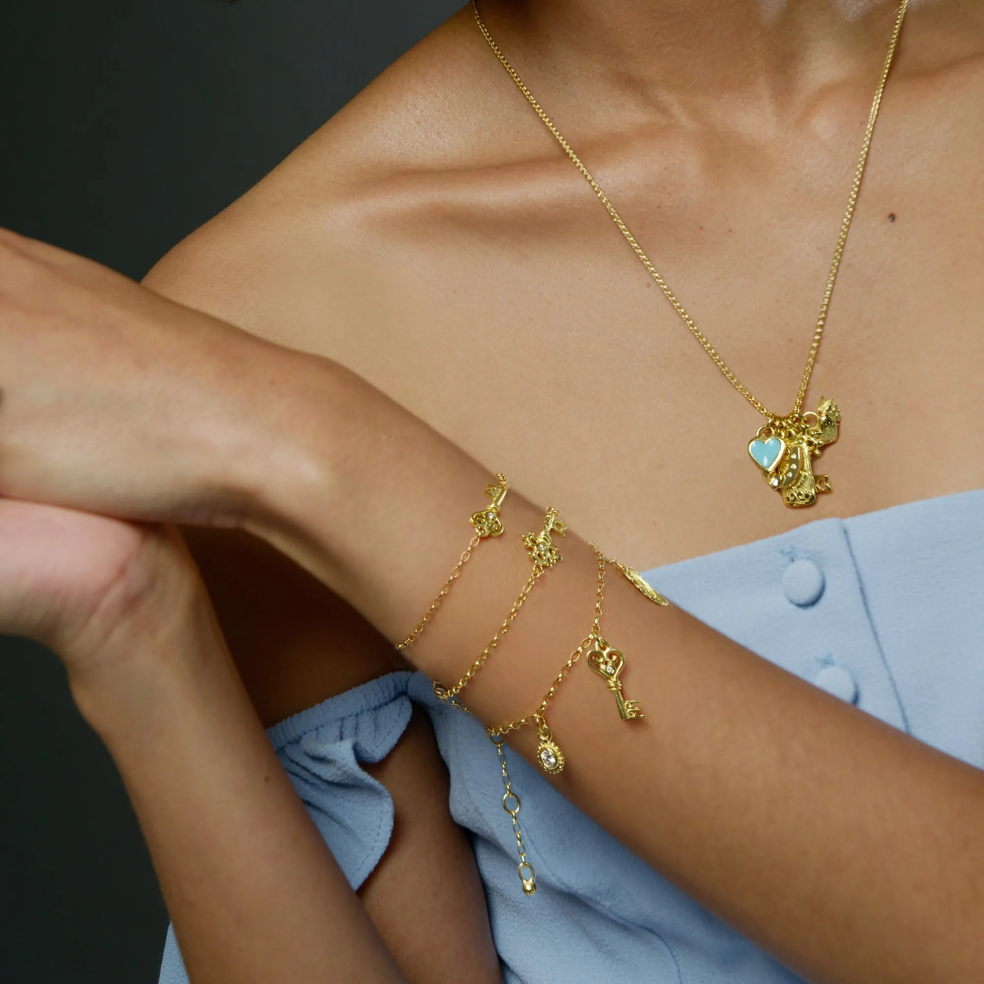 Heart Key Bracelet