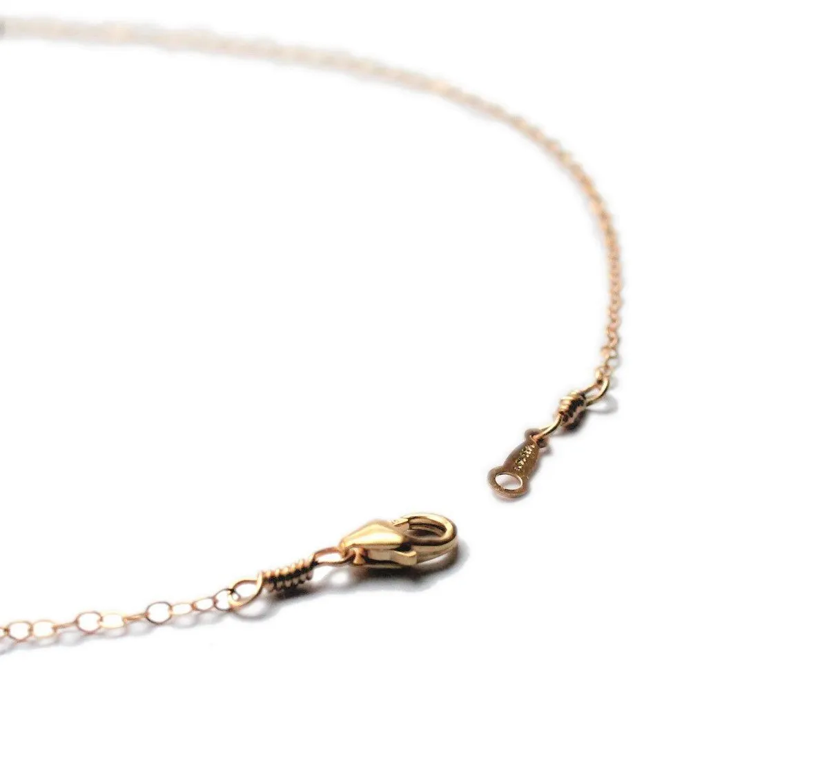 Herkimer Quartz  Bar Necklace
