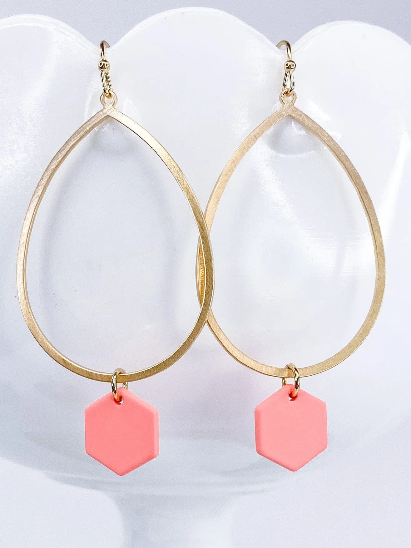 Hexed Tear Drop- Coral