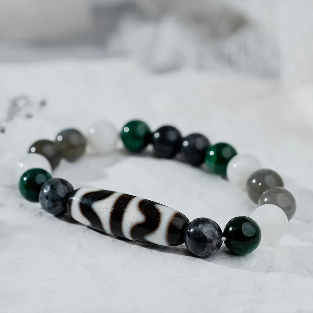 Hoseiki The Illuminator 4-Eye DZI Bracelet
