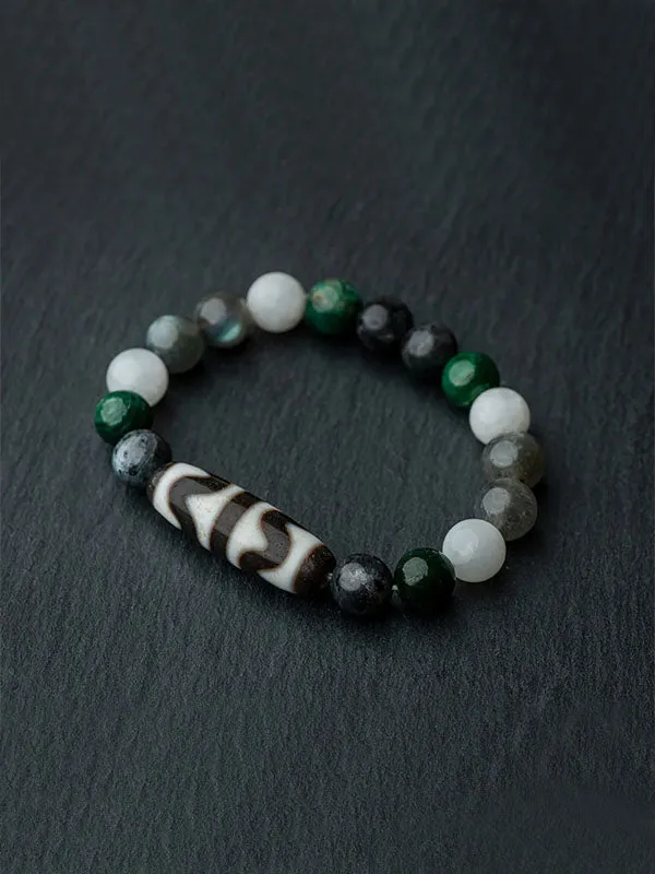 Hoseiki The Illuminator 4-Eye DZI Bracelet
