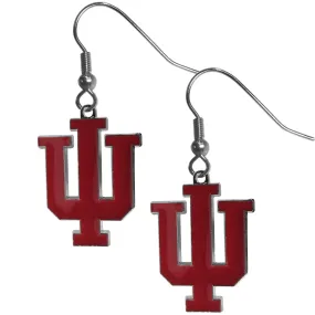 Indiana Hoosiers Chrome Dangle Earrings