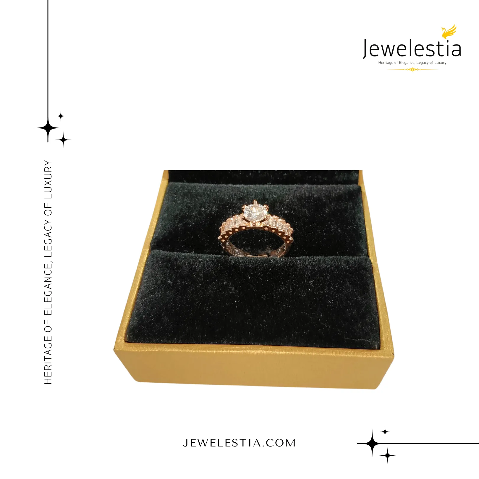 Jewelestia Radiant Rose Ring
