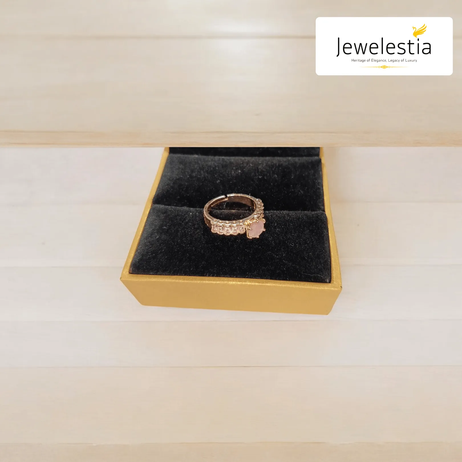 Jewelestia Radiant Rose Ring