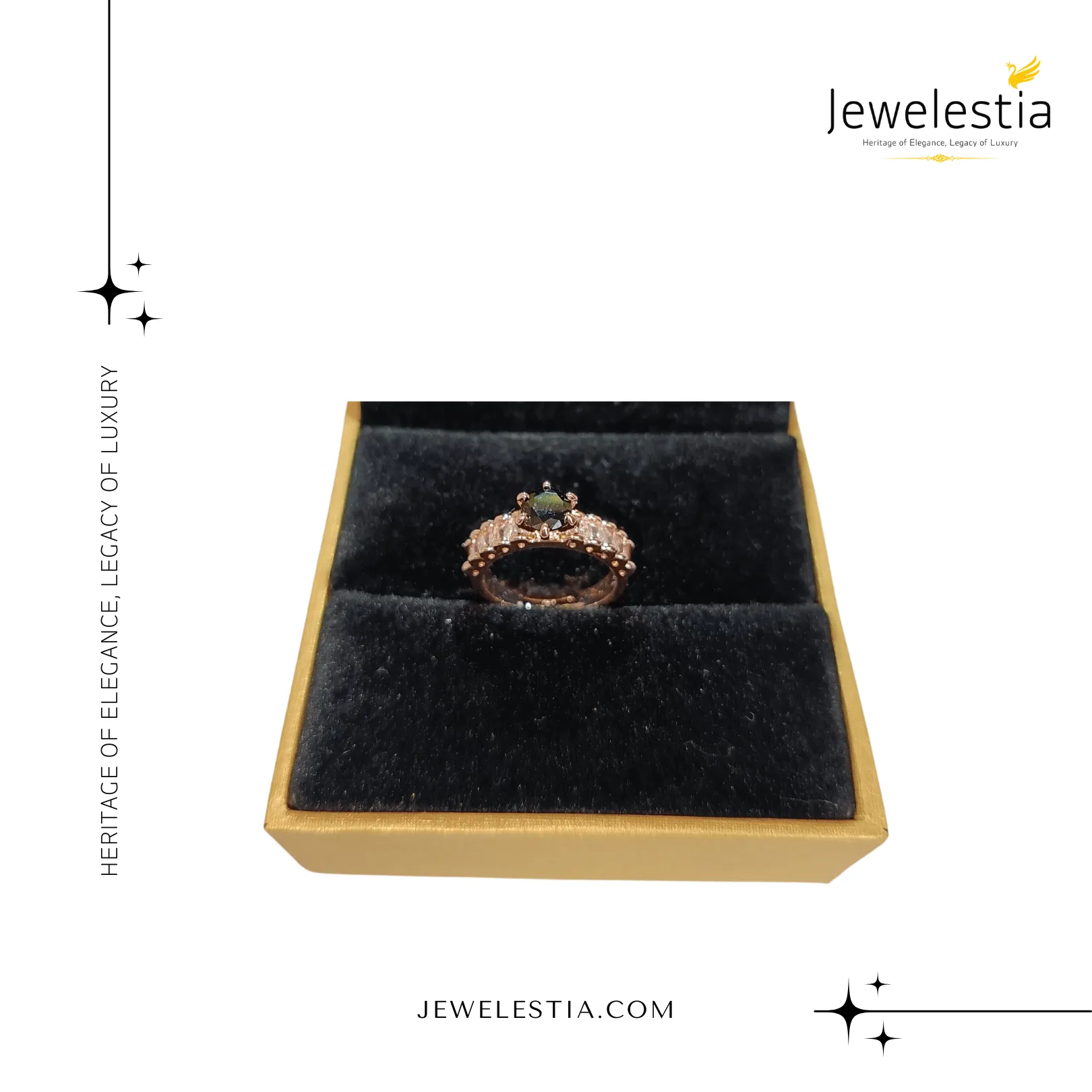 Jewelestia Radiant Rose Ring