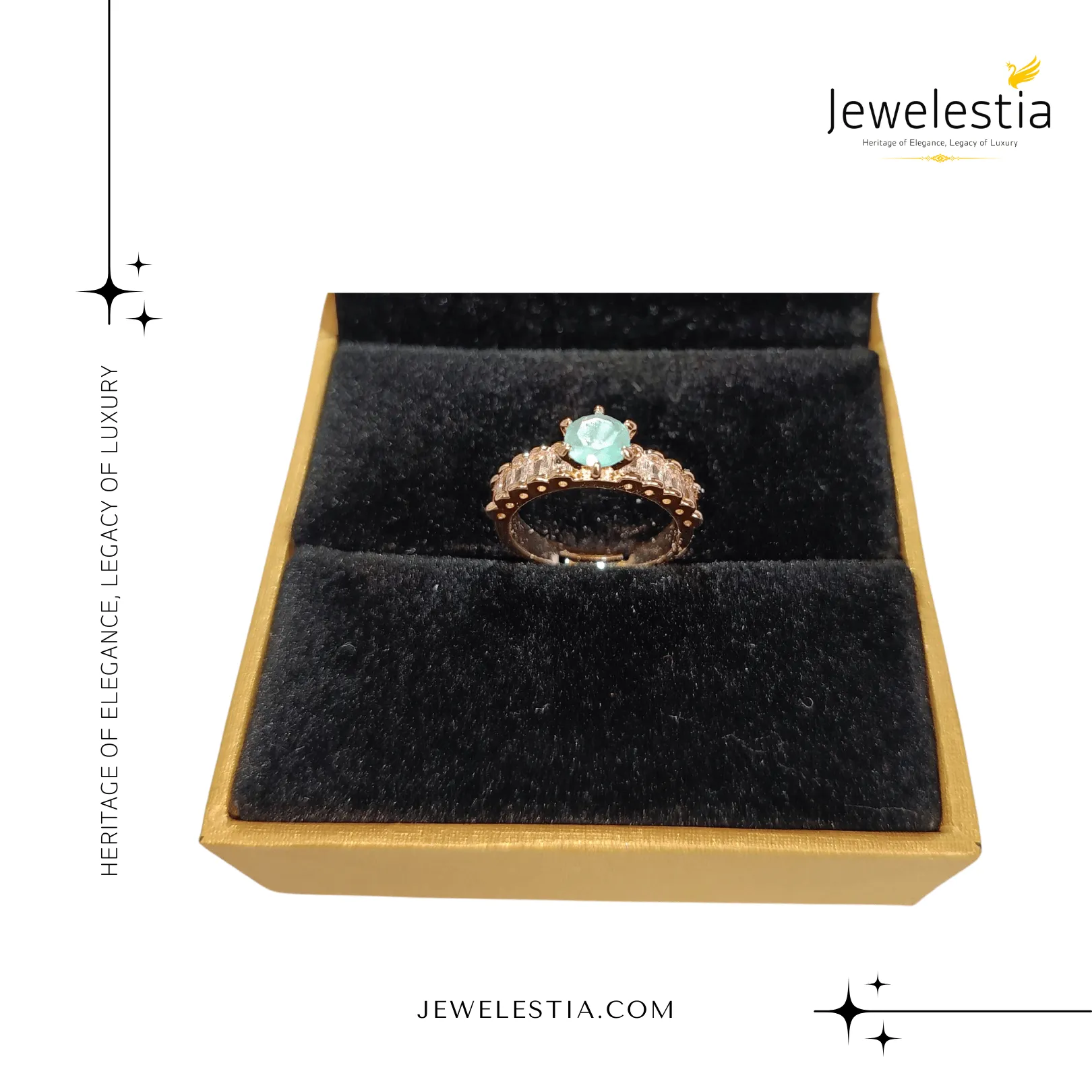 Jewelestia Radiant Rose Ring