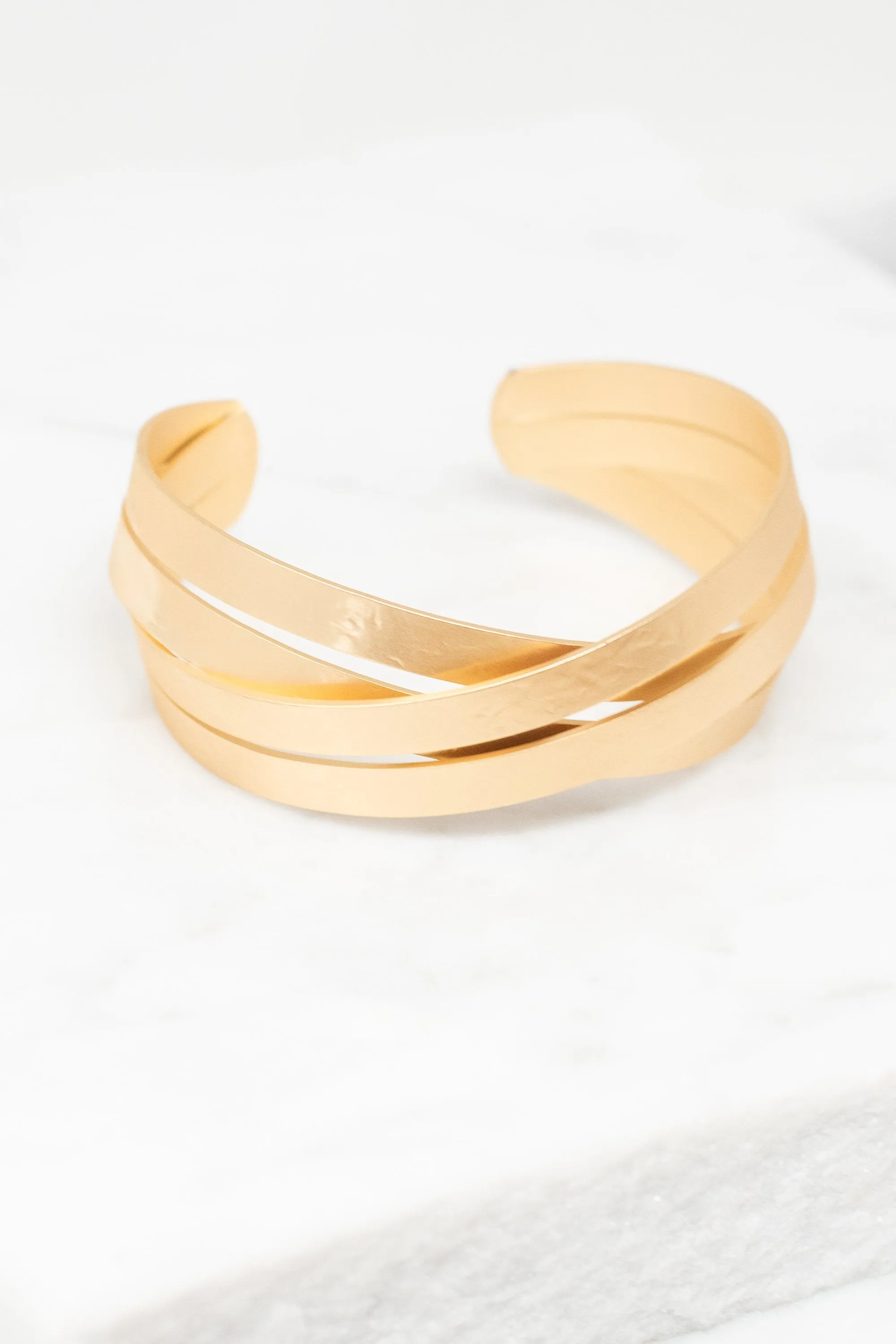 Just A Matter Of Time Gold Layered Bracelet