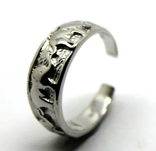 Kaedesigns Genuine 9ct 9kt Solid Yellow, Rose or White Gold Lucky Elephant Toe Ring