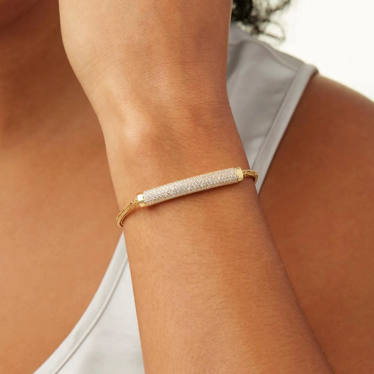 Katharine McPhee Imperial Rope Pavé Bracelet - Sterling Silver