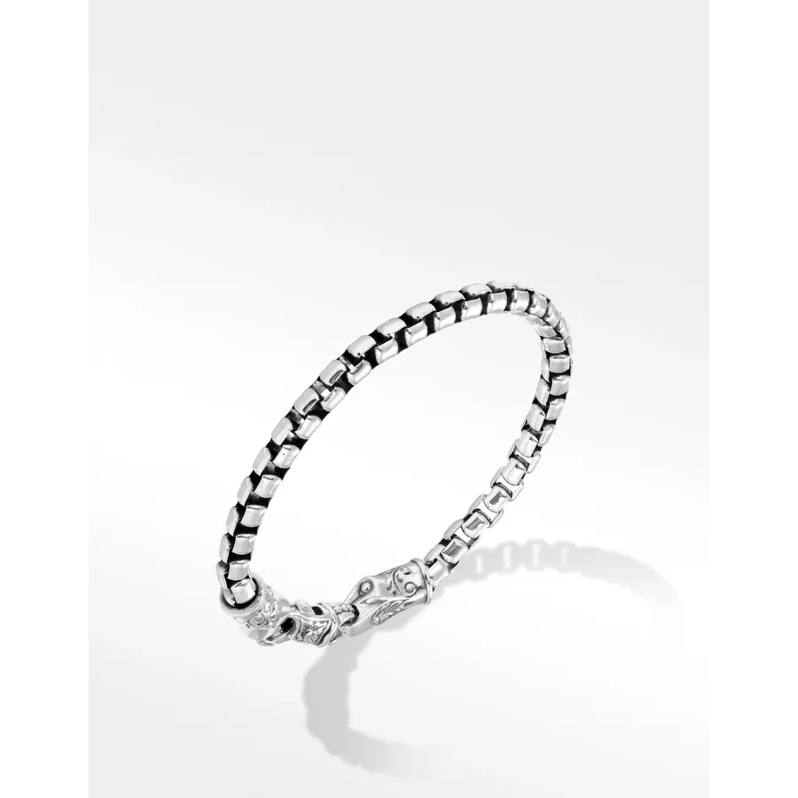 Konstantino Alchemy Collection Sterling Silver Box Chain Bracelet