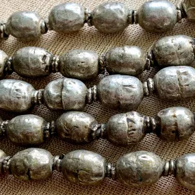 Large Vintage Silver Prayer Beads, Ethiopia