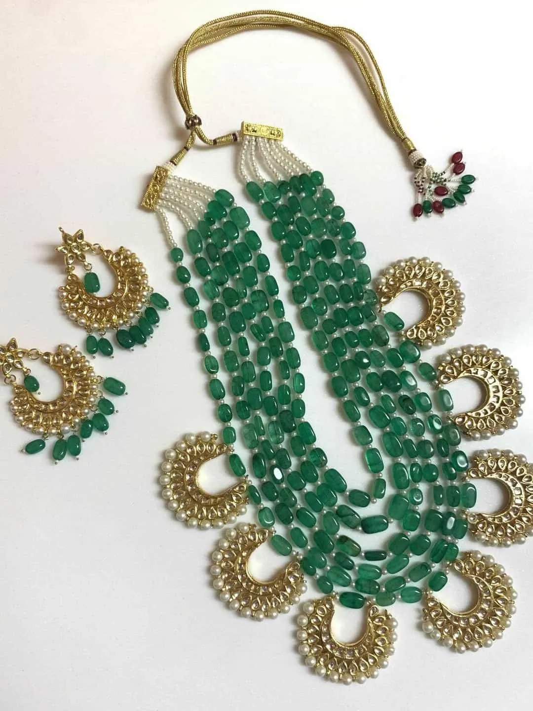 Layered Chandbali Pendant Necklace