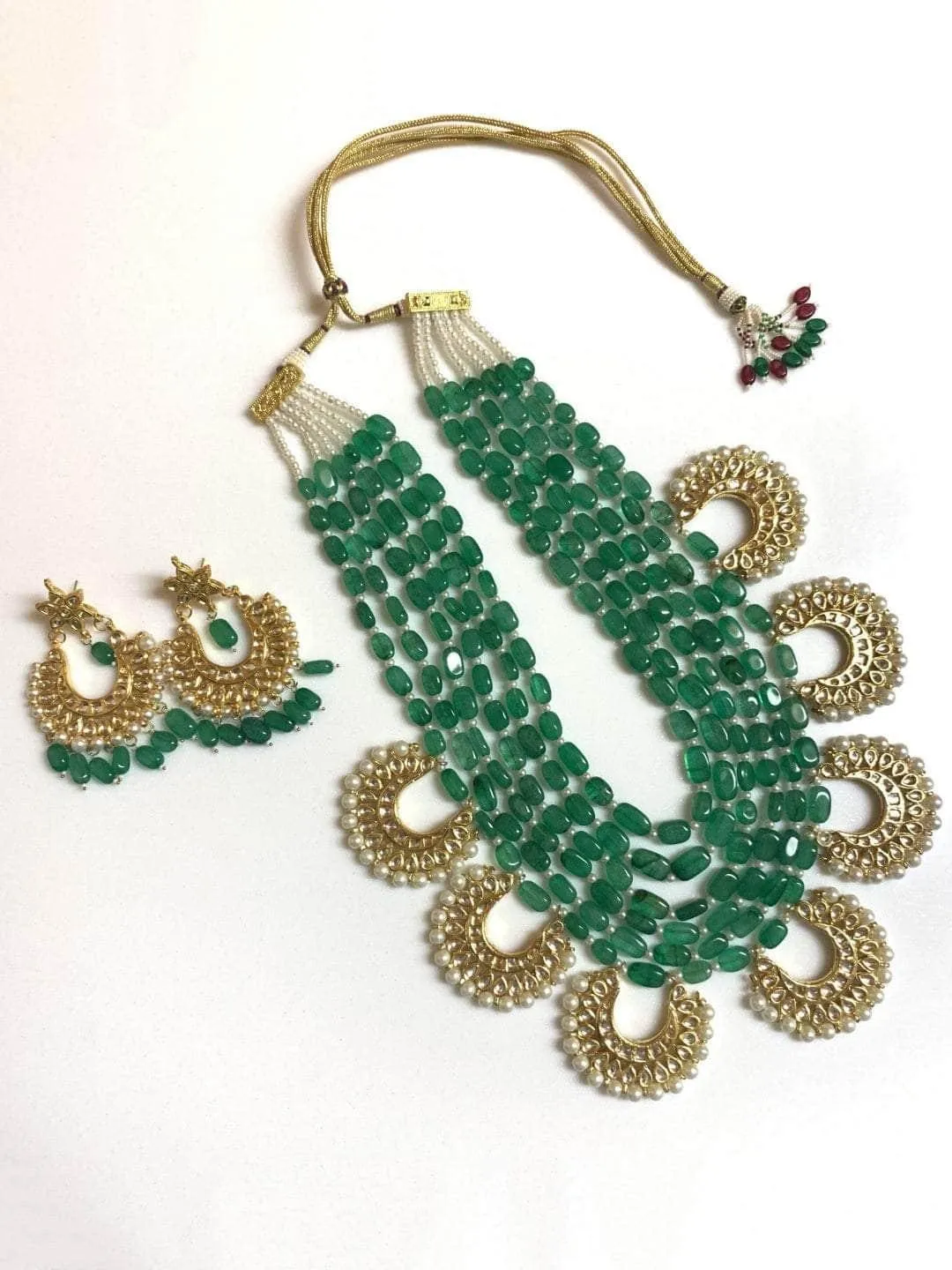 Layered Chandbali Pendant Necklace