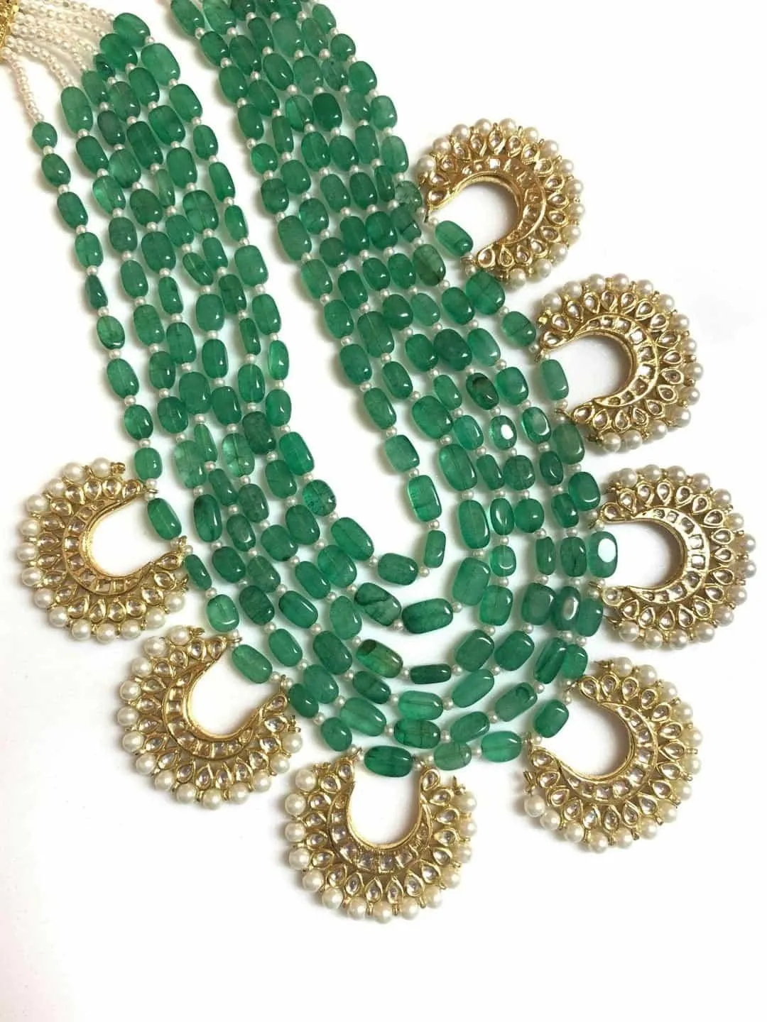 Layered Chandbali Pendant Necklace