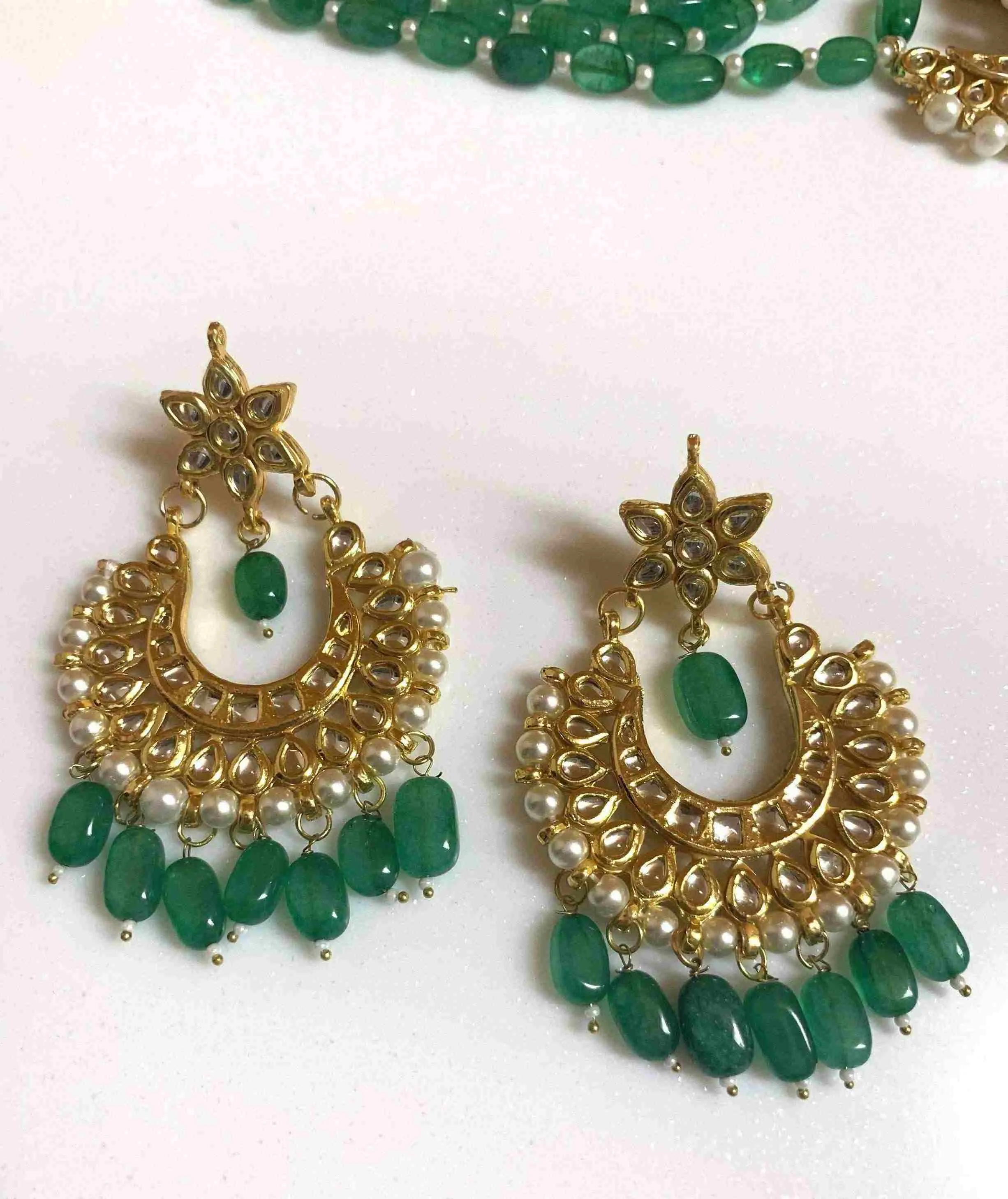 Layered Chandbali Pendant Necklace