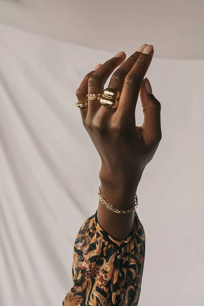 Lia Paperclip Chain Bracelet Gold Filled