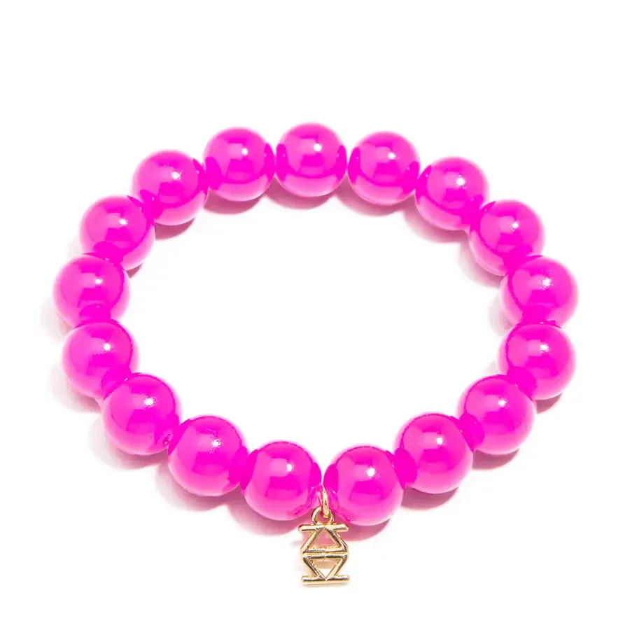 Lost In A Daze Glass Bead Stretch Bracelet