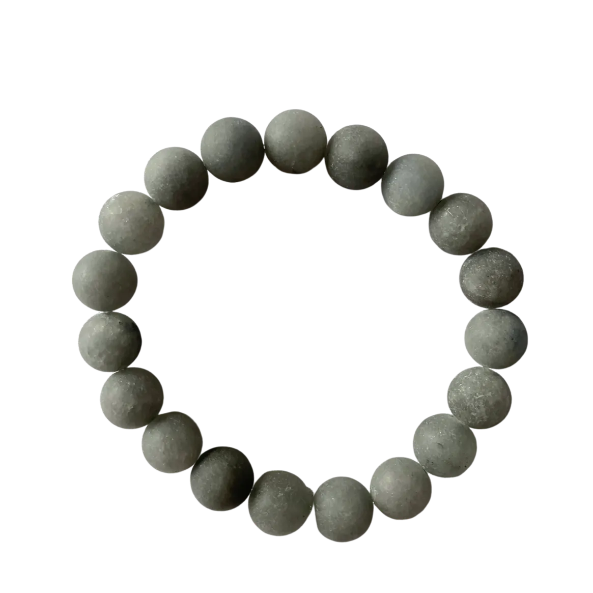 Matte Midnight Blue Grey Jade 10mm Bracelet